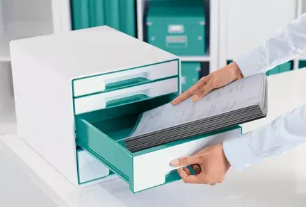 LEITZ WOW Cube storage box Polystyrol A4 Photo 3