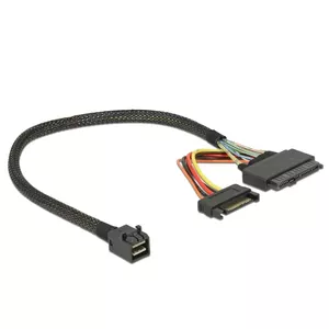 Кабель SAS DeLOCK 84823 0.3м Черный