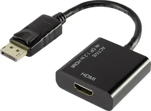 Renkforce RF-4222524 video cable adapter with DisplayPort male and HDMI female connectors