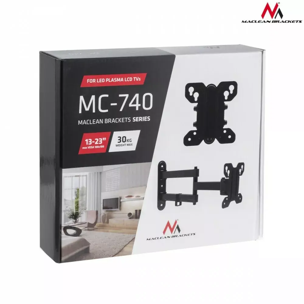 TV wall mount MACLEAN MC-740 13–23" VESA 100x100 Photo 12