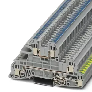 PHOENIX UTI 2.5-PE/L/N Клеммная колодка Серая 3-уровневая монтажная Phoenix Contact
