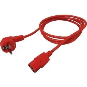 Power cable ROLINE 19.08.1010 Red 1.8 m CEE7/7 C13 coupler
