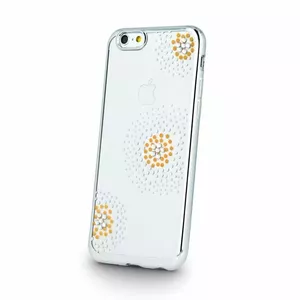Protective TPU Case beeyo for Sony E5 — Flower Dots Silver