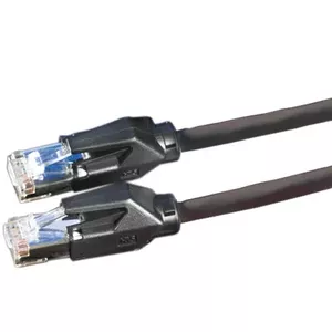 Dätwyler Cables S/FTP Patch cable Cat6, Black, 1m networking cable