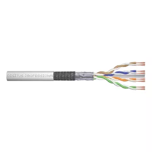 Сетевой кабель Digitus CAT 6 SF/UTP twisted pair patch cord raw 100м Серый