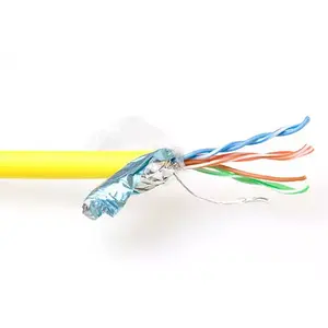 Патч-кабель ACT CAT5E F/UTP LSZH многожильный желтый 500м