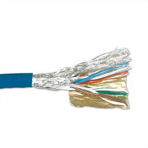Патч-кабель ACT CAT6 S/FTP PVC многожильный синий 305 м