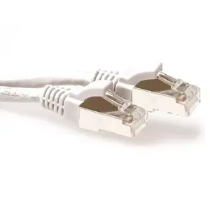 Patch Cable ACT White 1.5m LSZH SFTP CAT6A