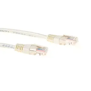 Патч-кабель ACT Ivory 3 метра U/UTP CAT5E с разъемами RJ45
