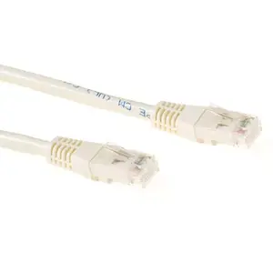 Patch cable ACT Ivory 30 meter U/UTP CAT6 with RJ45 connectors