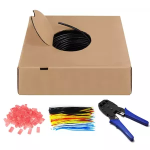 Сетевой кабель Goobay 55440 100м Cat6 U/UTP Черный
