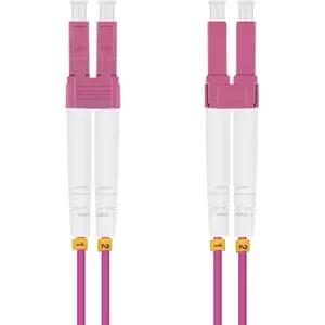 Patch Cable helos LC Multi-Mode 0.5 m — duplex fiber optic patch cord