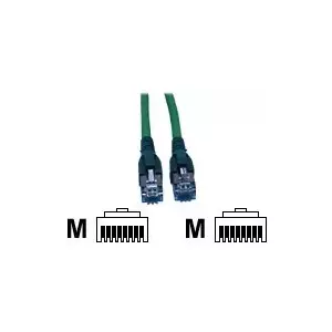 TE Connectivity AMP - Patch-Kabel - RJ-45 (M) bis RJ-45 (M) - 3 m - SFTP - CAT 6 - halogenfrei - grÃ¼n (0-1711735-3)