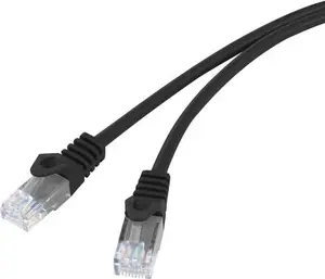 Tīkla kabelis BASETech BT-1717480 Melns 10m Cat5e U/UTP