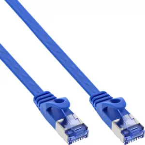 InLine Flat patch cable U/FTP Cat.6A blue 2m