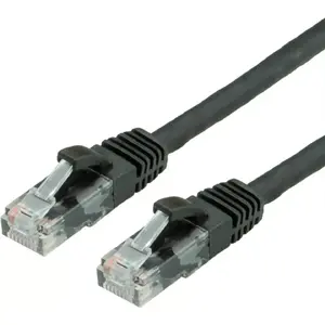 Ethernet patch cable VALUE Cat6a 0.3 m U/UTP RJ‑45, Black