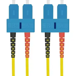 Fiber Optic Patch Cable helos 216666 OS2 9/125µm SC-SC Duplex 0.5 m