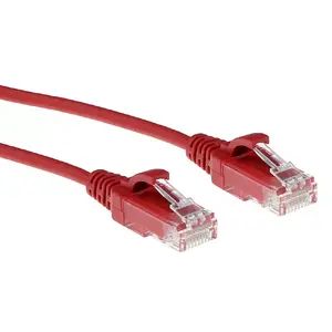 Patch Cable ACT Red 1 meter LSZH U/UTP CAT6