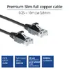 Pārejas kabelis ACT Black 0.5m LSZH U/UTP CAT6 Photo 2