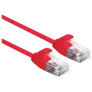 Networking Cable ROLINE 21.15.3910 Red 0.15m Cat6a U/UTP