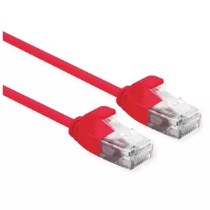 ROLINE 21.15.3912 networking cable Red 0.5 m Cat6a U/UTP (UTP)