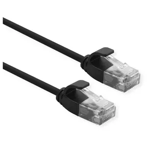 Networking cable ROLINE 21.15.3952 RJ-45 Cat6a 0.5 m Black