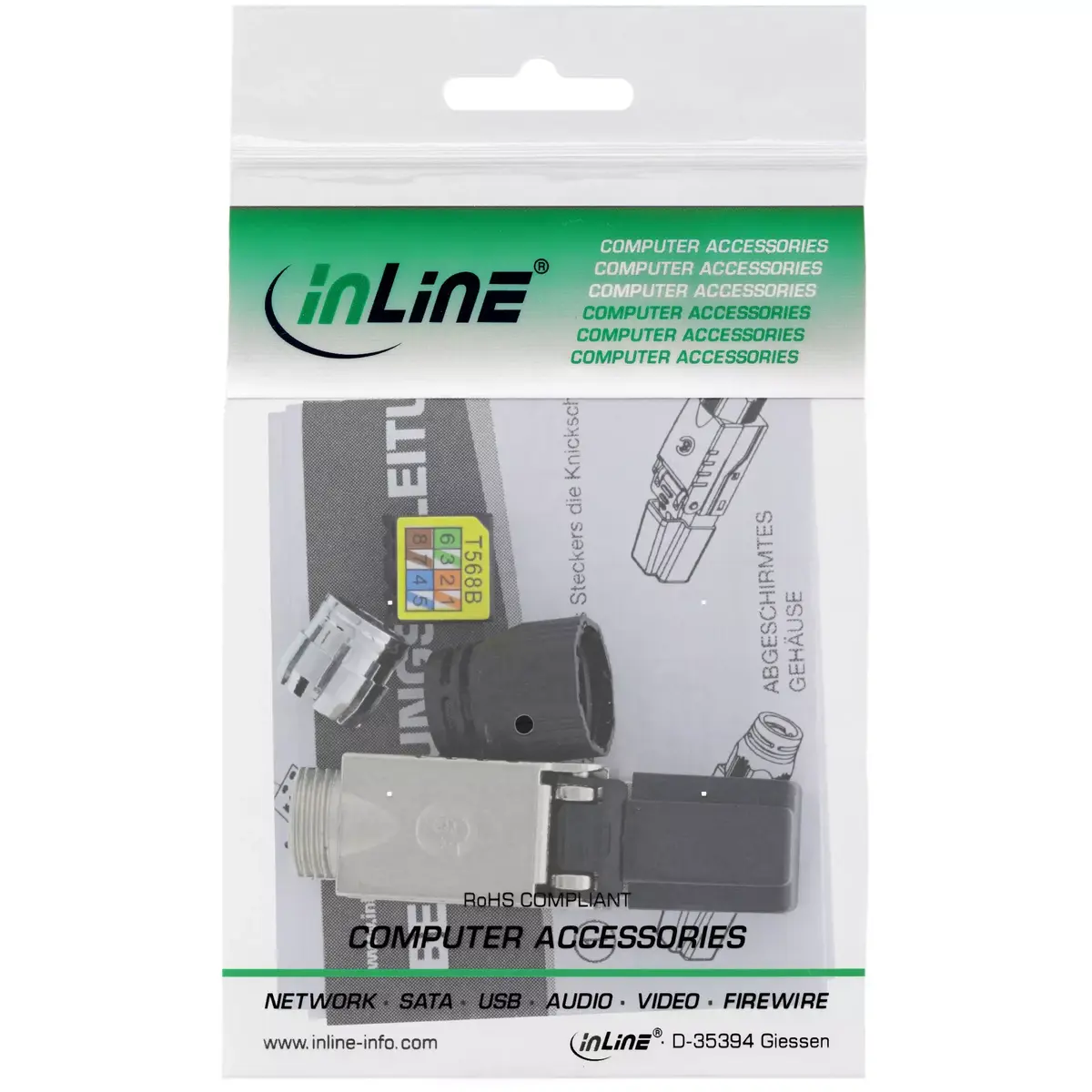 InLine RJ45 spraudnis Cat.6A 76204B Photo 5