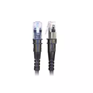 Networking Cable PatchSee TP-6A-F/8 Black 2.4m Cat6a U/UTP