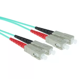 OM3 Fiber Patch Cable ACT 0.5m Duplex SC Connectors