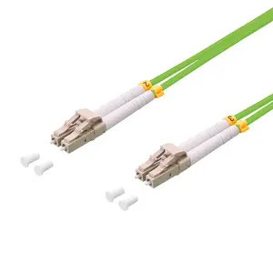 LogiLink FP5LC00 OM5 Fibre Optic Cable 0.5 m LC to LC Duplex Green