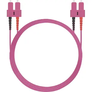 Fiber Optic Patch Cable helos 50/125µm OM4 SC-SC Duplex 0.5 m