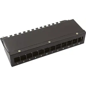 Keystone module carrier 12-port VALUE 26.99.0332 black — mounting frame for 12 keystone inserts