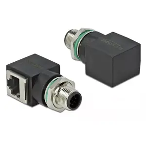 Переходник DeLOCK 66315 M12 RJ45 Черный