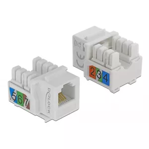 Модуль Keystone DeLOCK 86498 Плоский Белый RJ-12