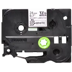 Label-making tape Brother TZE-SE5 — 24 mm x 8 m, black on white