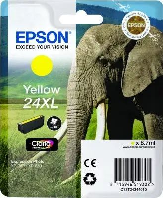 Epson 24XL dzeltenā tintes kasetne Photo 2