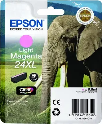 Epson Elephant 24XL Light Magenta kārtridžs Photo 2
