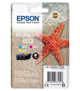 Картридж Epson C13T03U54020 — оригинальный, стандартная ёмкость, голубой/пурпурный/жёлтый, 2.4 мл, 130 страниц, 1 шт