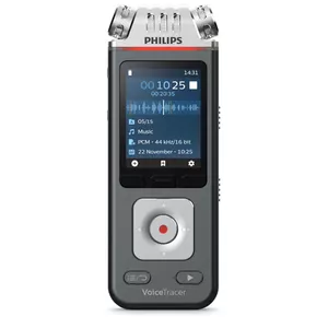 Philips Voice Tracer DVT7110/00 диктофон Флэш-карта Антрацит, Хромовый