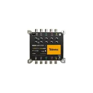Televes 5-way amplifier MS530VGQ 30 dB — multisplit TV signal amplifier, 5 outputs