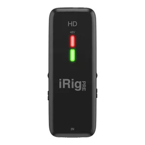 USB audio interface ik multimedia iRig Pre HD 24-bit 96kHz — microphone preamp with USB output