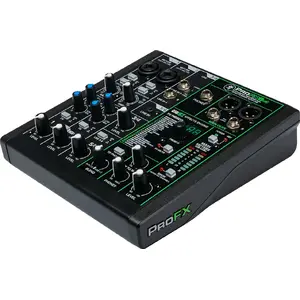 Mikseris Mackie ProFX6v3 6 kanāli, 24 bitu DSP, 192 kHz, 48 V fantoms, LCD, 100–240 V