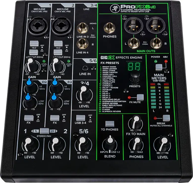 Mackie ProFX6v3 микшер 6 каналов Photo 3