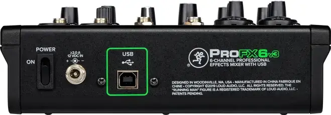 Mackie ProFX6v3 микшер 6 каналов Photo 5
