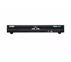 KVM switch ATEN CS1182DP-AT-X, 8-port DisplayPort, USB keyboard/mouse, 4K UHD 3840x2160@30Hz, 1U rack, metal, black