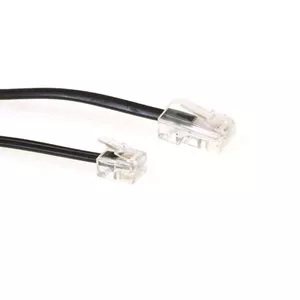 Плоский телефонный кабель ACT Black 1 метр TD5306