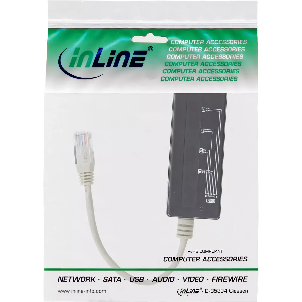 InLine 4-way telephone port splitter 69995A Photo 2