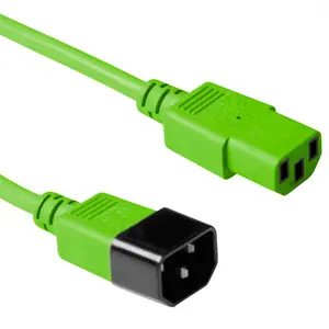 ACT AK5114 Power Extension Cable C13 to C14 1.8 m Green 230 V