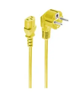 ShiverPeaks Power Cable CEE7/7 to C13 Coupler 1.8 m Yellow