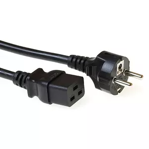 Сетевой кабель CEE 7/7 мужской прямой - C19 черный 5 м ACT AK5148